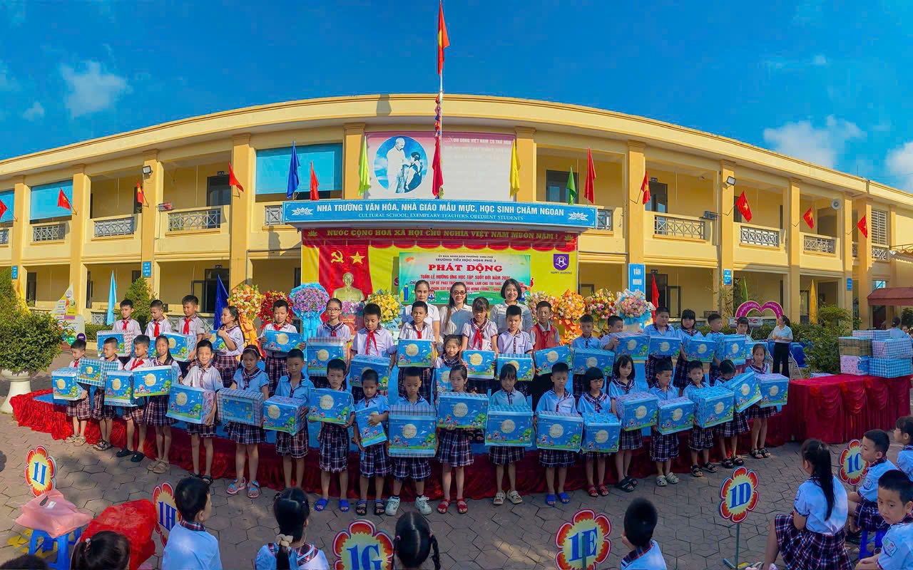 TRƯỜNG TIỂU HỌC NGHI PHÚ 2 PHÁT ĐỘNG CHƯƠNG TRÌNH “GÓI TRĂNG TRAO EM”