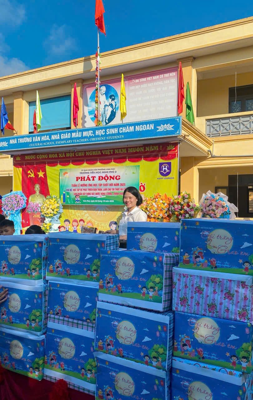 TRƯỜNG TIỂU HỌC NGHI PHÚ 2 PHÁT ĐỘNG CHƯƠNG TRÌNH “GÓI TRĂNG TRAO EM”