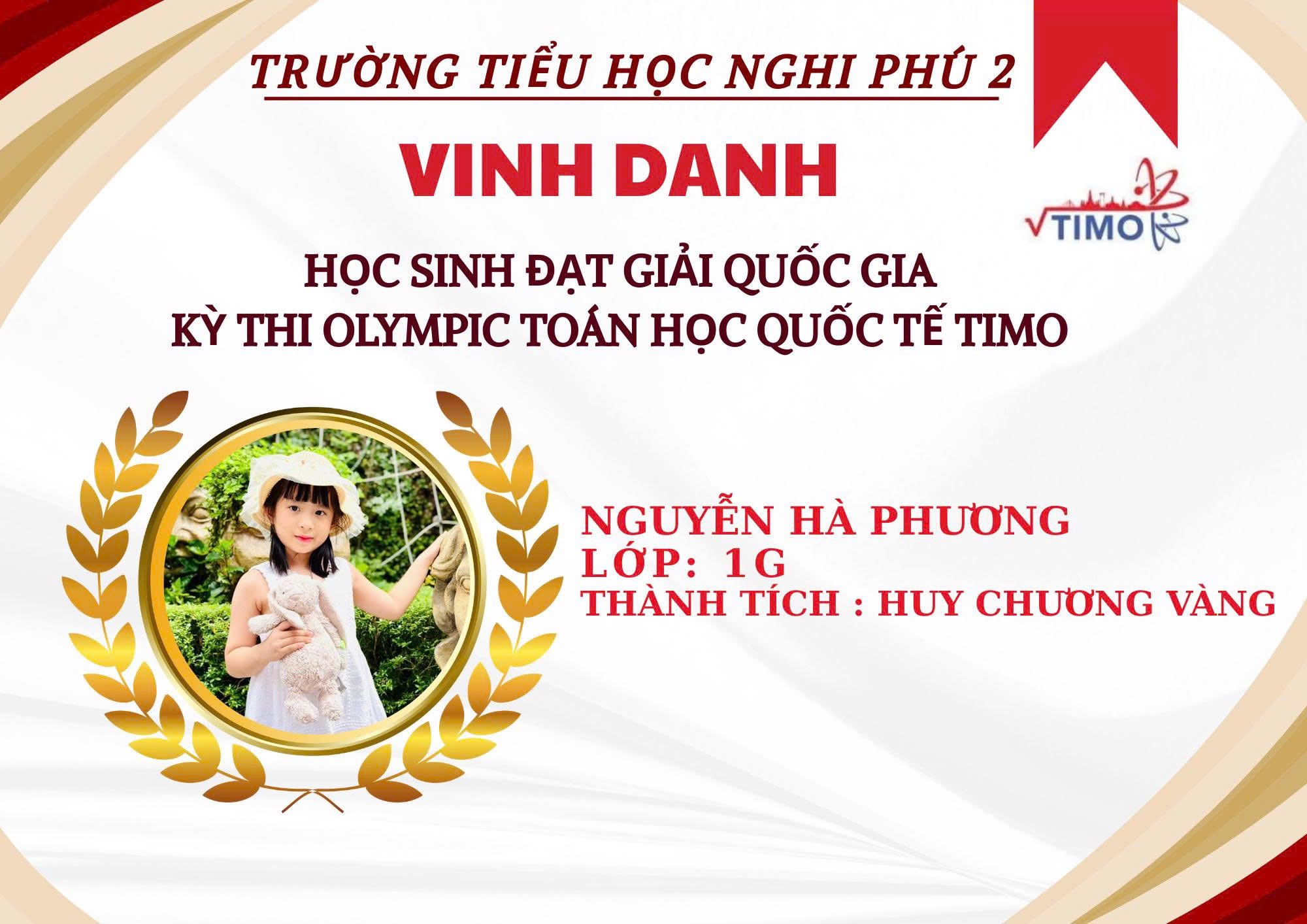 🌟NIỀM TỰ HÀO TRÍ TUỆ – NGHI PHÚ 2 TỎA SÁNG🌟 🌺Tháng 12, tháng ghi dấu những thành quả ngọt ngào sau hành trình nỗ lực bền bỉ, Trường Tiểu học Nghi Phú 2 hân hoan đón nhận những thành tích xuất sắc của các em học sinh tại cuộc thi Toán Quốc tế.