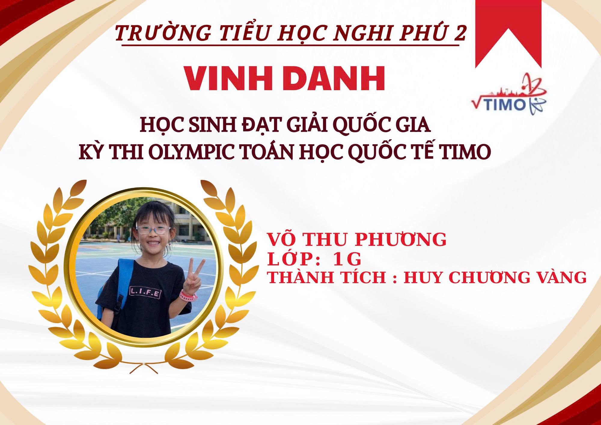 🌟NIỀM TỰ HÀO TRÍ TUỆ – NGHI PHÚ 2 TỎA SÁNG🌟 🌺Tháng 12, tháng ghi dấu những thành quả ngọt ngào sau hành trình nỗ lực bền bỉ, Trường Tiểu học Nghi Phú 2 hân hoan đón nhận những thành tích xuất sắc của các em học sinh tại cuộc thi Toán Quốc tế.