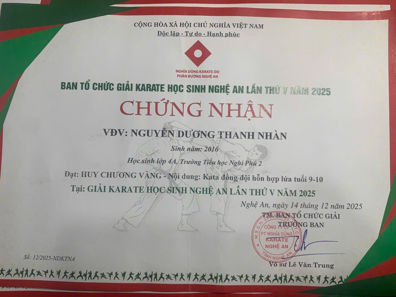 🌟VINH DANH THÀNH TÍCH XUẤT SẮC CỦA CÁC CHIẾN BINH KARATE NHÍ 🌟