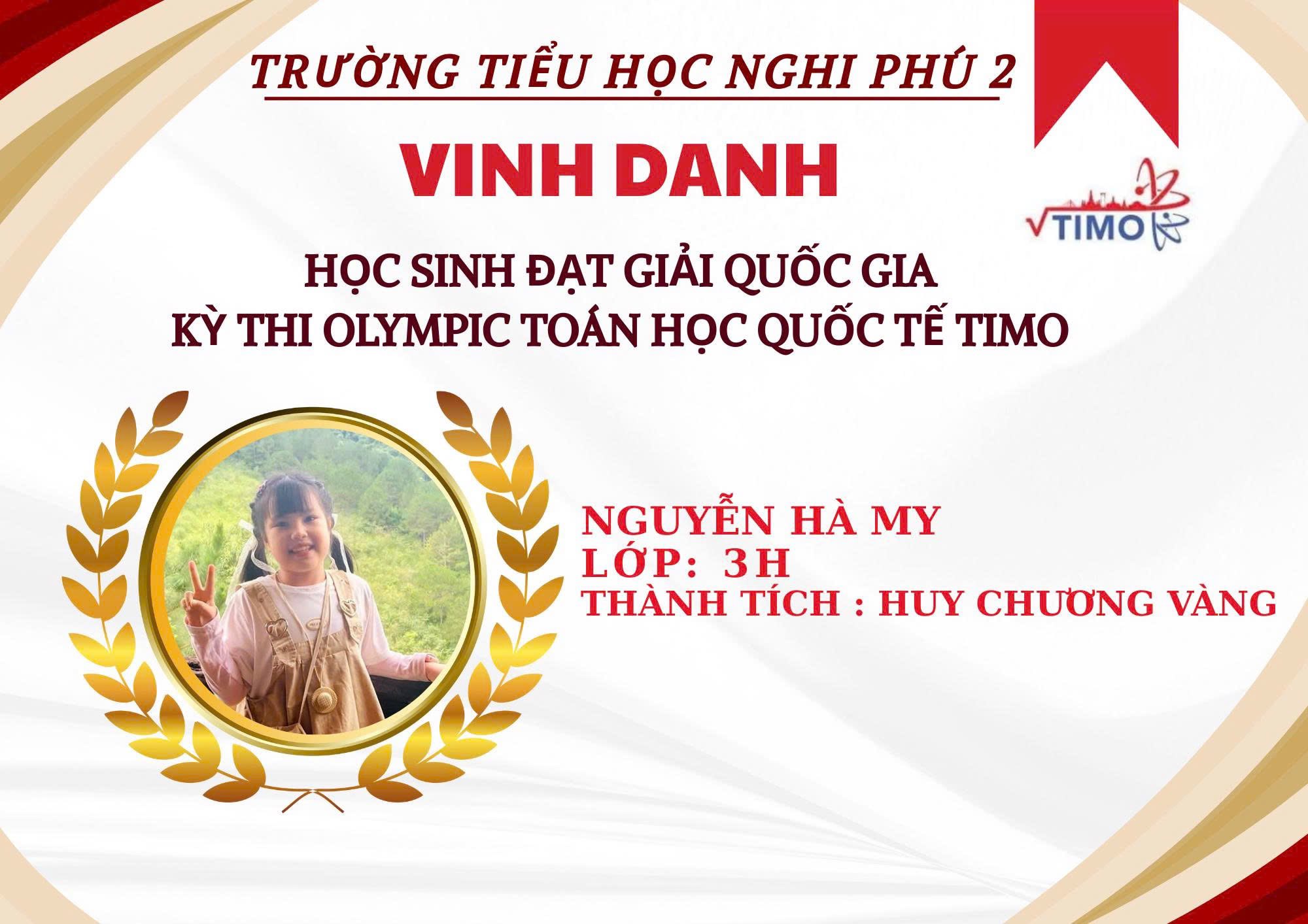 🌟NIỀM TỰ HÀO TRÍ TUỆ – NGHI PHÚ 2 TỎA SÁNG🌟 🌺Tháng 12, tháng ghi dấu những thành quả ngọt ngào sau hành trình nỗ lực bền bỉ, Trường Tiểu học Nghi Phú 2 hân hoan đón nhận những thành tích xuất sắc của các em học sinh tại cuộc thi Toán Quốc tế.