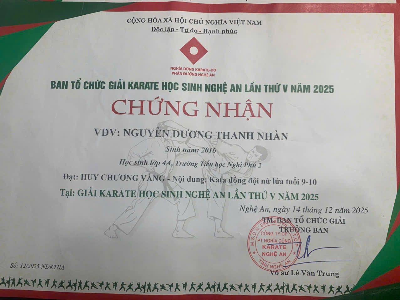 🌟VINH DANH THÀNH TÍCH XUẤT SẮC CỦA CÁC CHIẾN BINH KARATE NHÍ 🌟