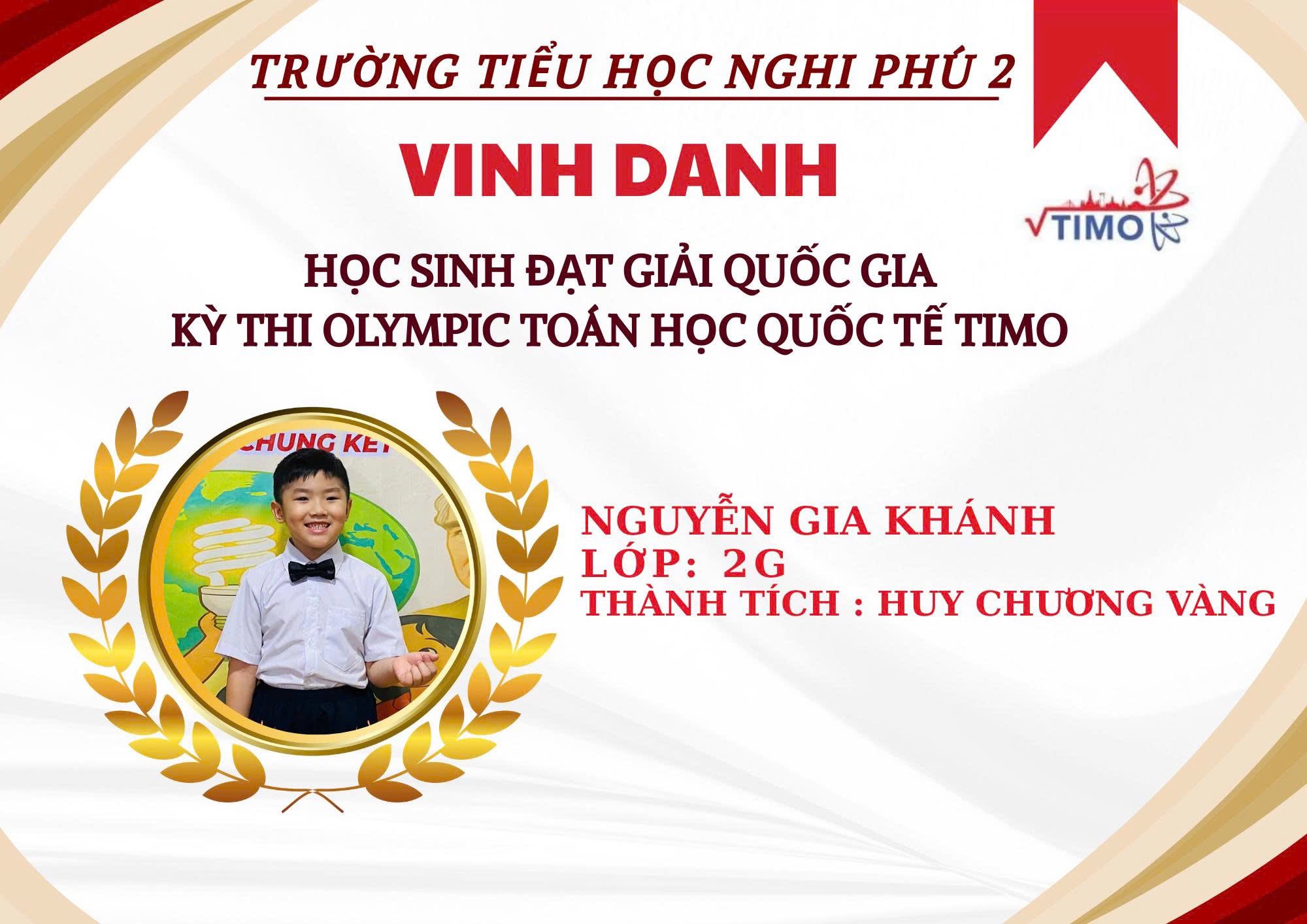🌟NIỀM TỰ HÀO TRÍ TUỆ – NGHI PHÚ 2 TỎA SÁNG🌟 🌺Tháng 12, tháng ghi dấu những thành quả ngọt ngào sau hành trình nỗ lực bền bỉ, Trường Tiểu học Nghi Phú 2 hân hoan đón nhận những thành tích xuất sắc của các em học sinh tại cuộc thi Toán Quốc tế.