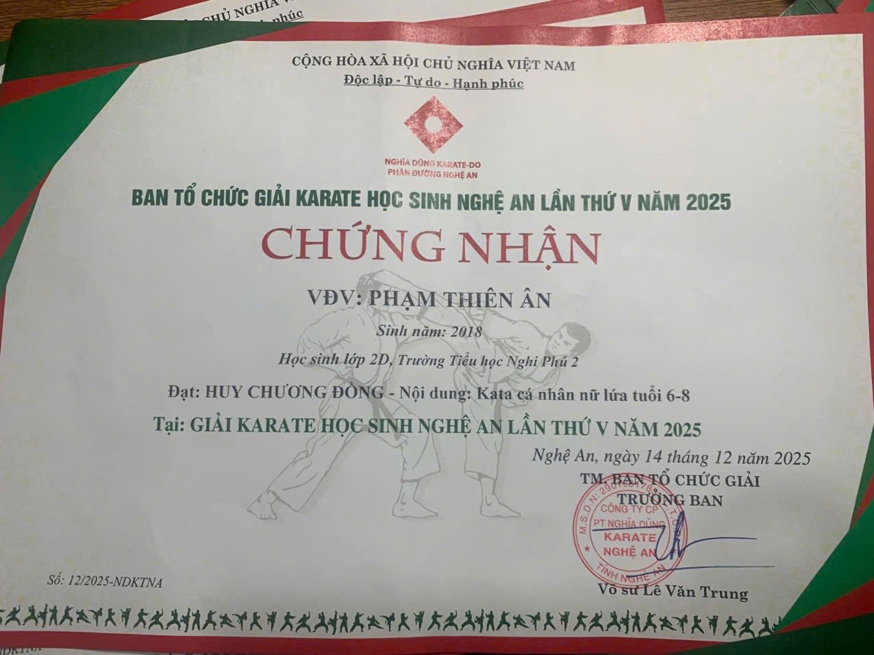 🌟VINH DANH THÀNH TÍCH XUẤT SẮC CỦA CÁC CHIẾN BINH KARATE NHÍ 🌟