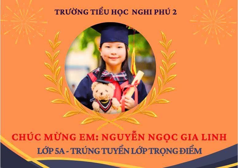 TỰ HÀO HỌC SINH TRƯỜNG TIỂU HỌC NGHI PHÚ 2 ĐẬU VÀO TRƯỜNG THSC ĐẶNG THAI MAI