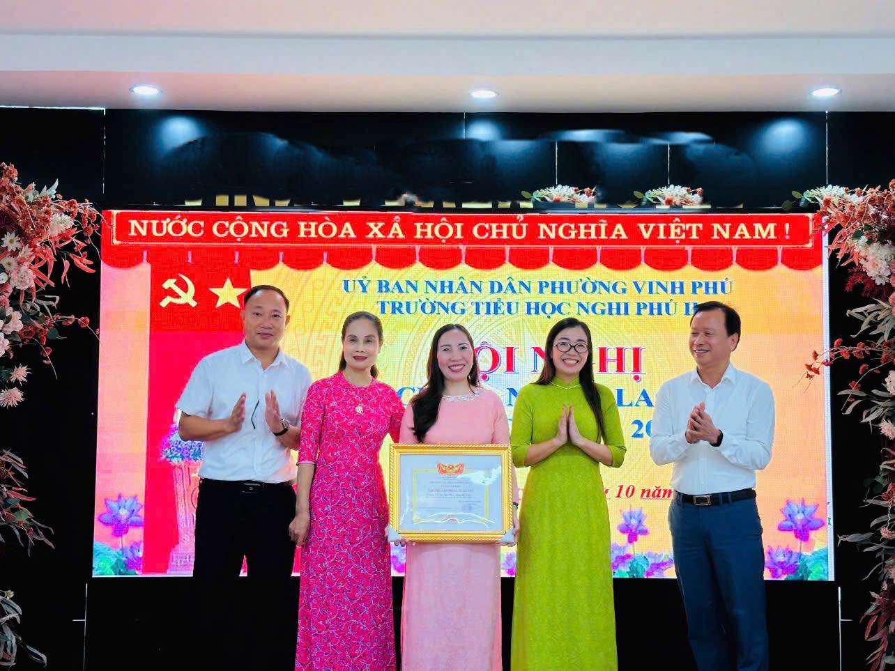TRƯỜNG TIỂU HỌC NGHI PHÚ 2 TỔ CHỨC THÀNH CÔNG HỘI NGHỊ VIÊN CHỨC, NGƯỜI LAO ĐỘNG NĂM HỌC 2025 - 2026