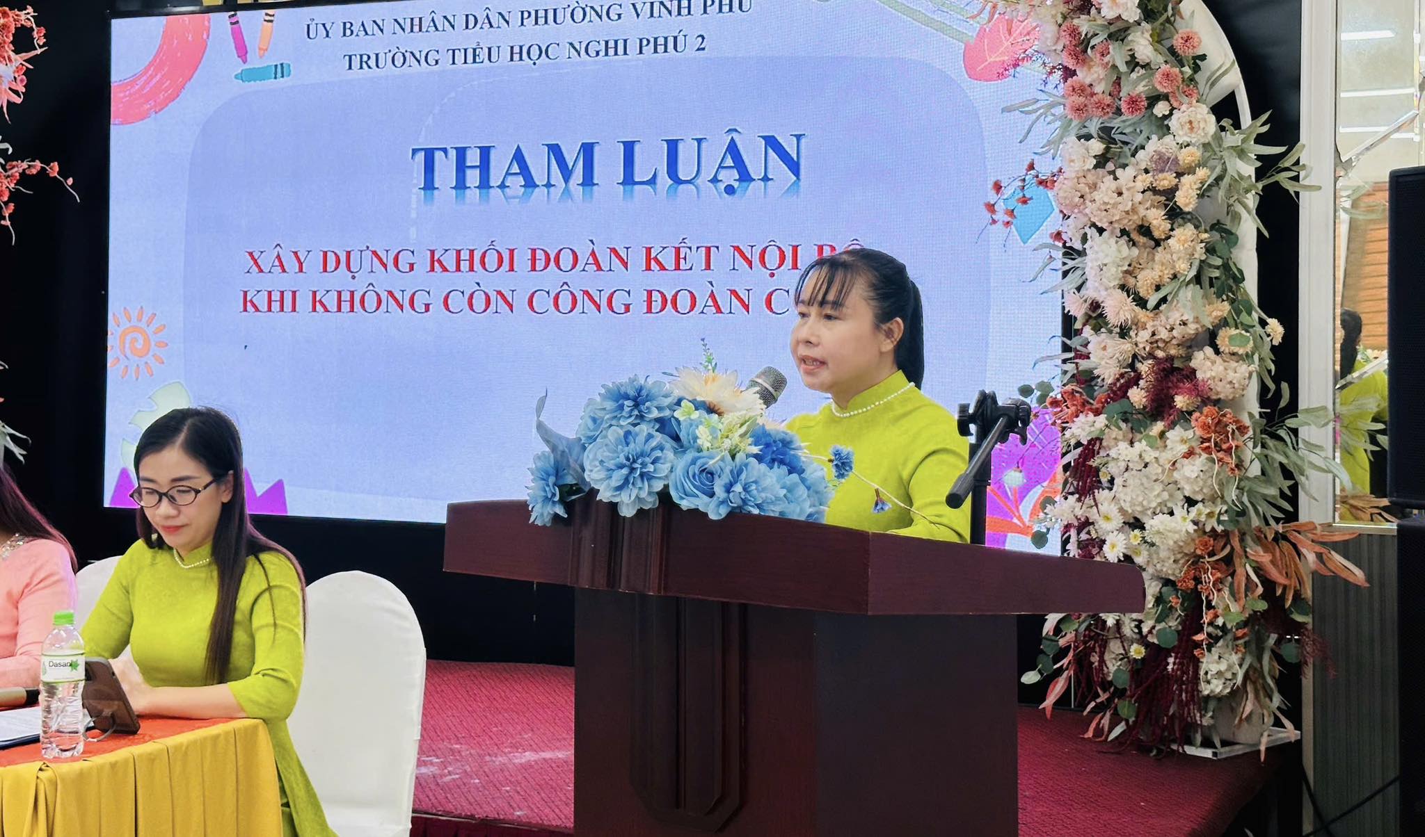 TRƯỜNG TIỂU HỌC NGHI PHÚ 2 TỔ CHỨC THÀNH CÔNG HỘI NGHỊ VIÊN CHỨC, NGƯỜI LAO ĐỘNG NĂM HỌC 2025 - 2026