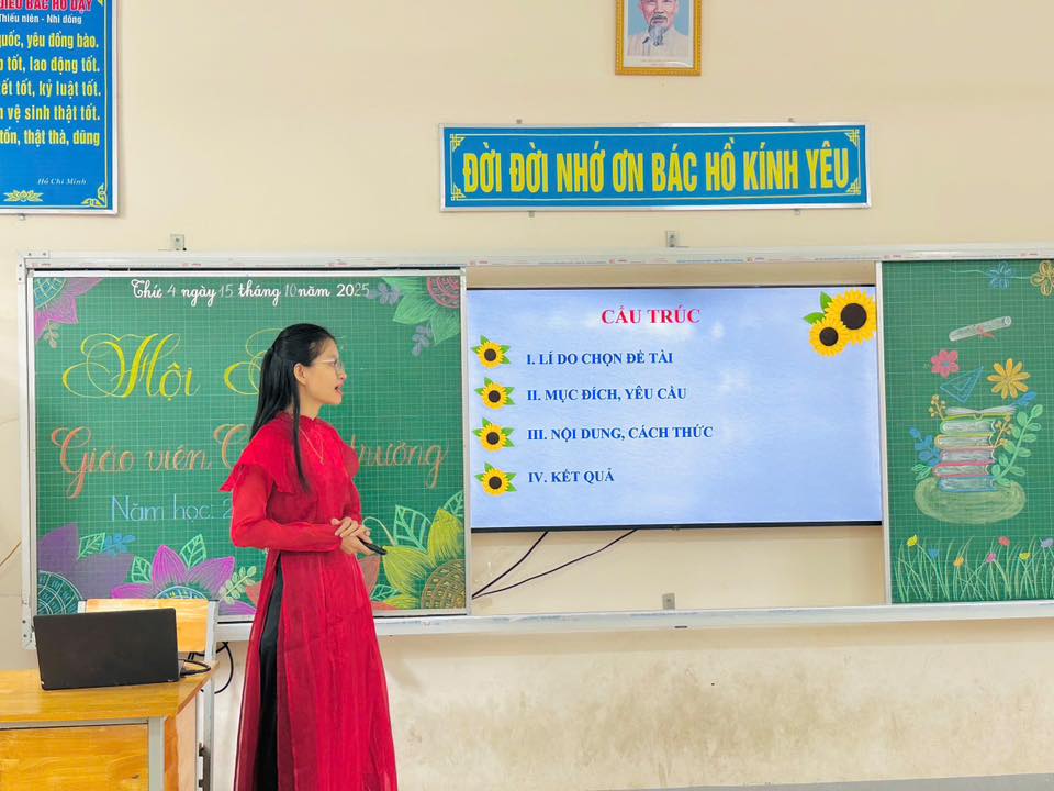 HỘI THI GIÁO VIÊN DẠY GIỎI CẤP TRƯỜNG – SÂN CHƠI CHUYÊN MÔN, CHÀO MỪNG NGÀY PHỤ NỮ VIỆT NAM 20/10