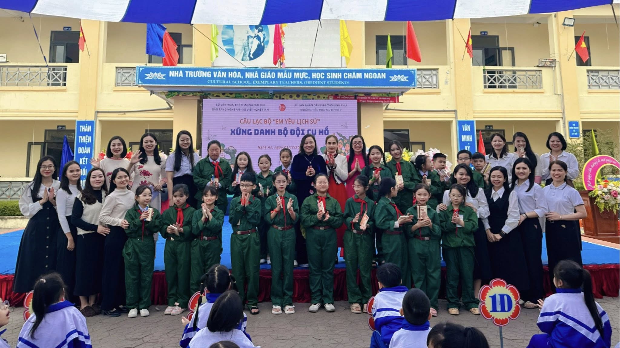 TRƯỜNG TIỂU HỌC NGHI PHÚ 2 PHỐI HỢP VỚI BẢO TÀNG NGHỆ AN – XÔ VIẾT NGHỆ TĨNH TỔ CHỨC CÂU LẠC BỘ “EM YÊU LỊCH SỬ” Chủ đề: XỨNG DANH BỘ ĐỘI CỤ HỒ