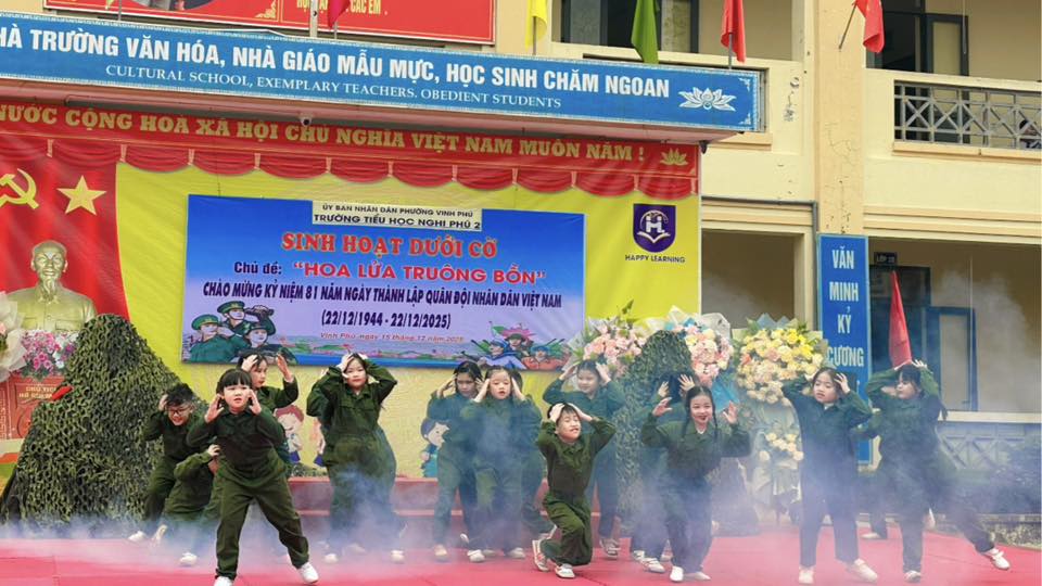 🎊TIẾT SINH HOẠT DƯỚI CỜ CHỦ ĐỀ “HOA LỬA TRUÔNG BỒN” KỶ NIỆM 81 NĂM NGÀY THÀNH LẬP QUÂN ĐỘI NHÂN DÂN VIỆT NAM (22/12/1944 – 22/12/2025) 🎊