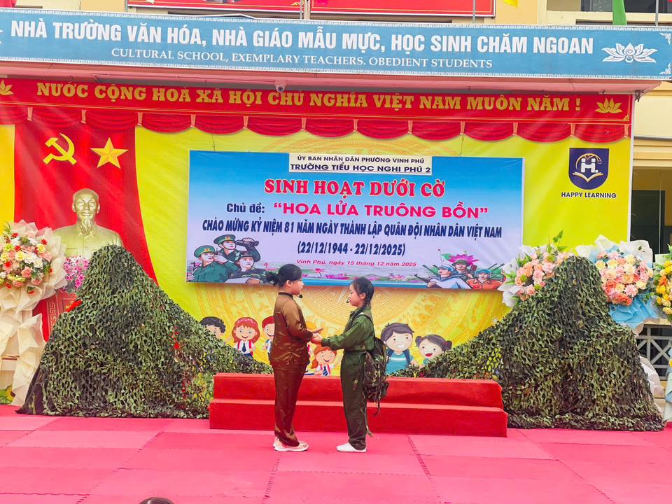 🎊TIẾT SINH HOẠT DƯỚI CỜ CHỦ ĐỀ “HOA LỬA TRUÔNG BỒN” KỶ NIỆM 81 NĂM NGÀY THÀNH LẬP QUÂN ĐỘI NHÂN DÂN VIỆT NAM (22/12/1944 – 22/12/2025) 🎊