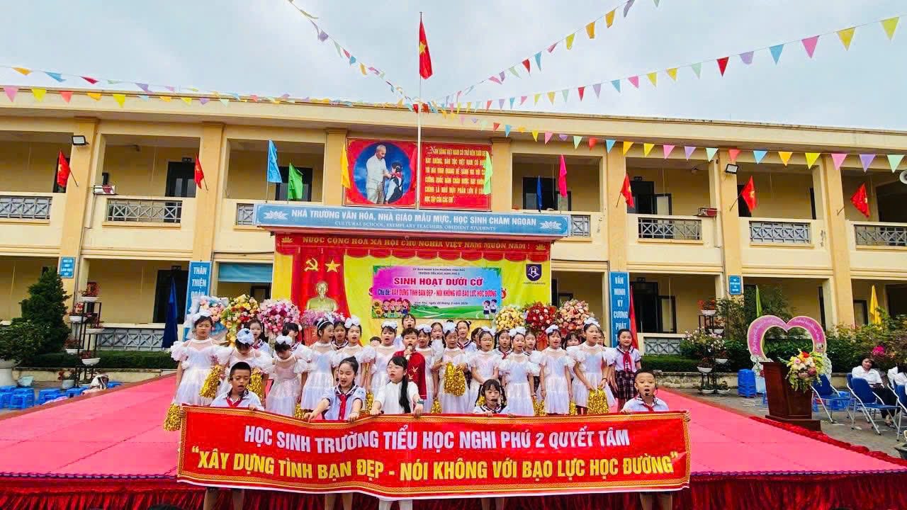 🌺SINH HOẠT DƯỚI CỜ – CHỦ ĐỀ “XÂY DỰNG TÌNH BẠN ĐẸP – NÓI KHÔNG VỚI BẠO LỰC HỌC ĐƯỜNG”🌺